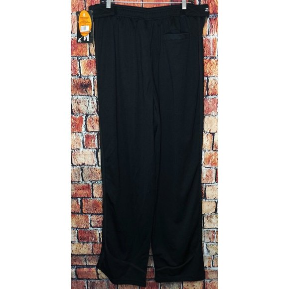 NWT ZIPWAY Tear Away Men’s Solid Black XXL Pants Zip & Hook Loop Active - Picture 6 of 8